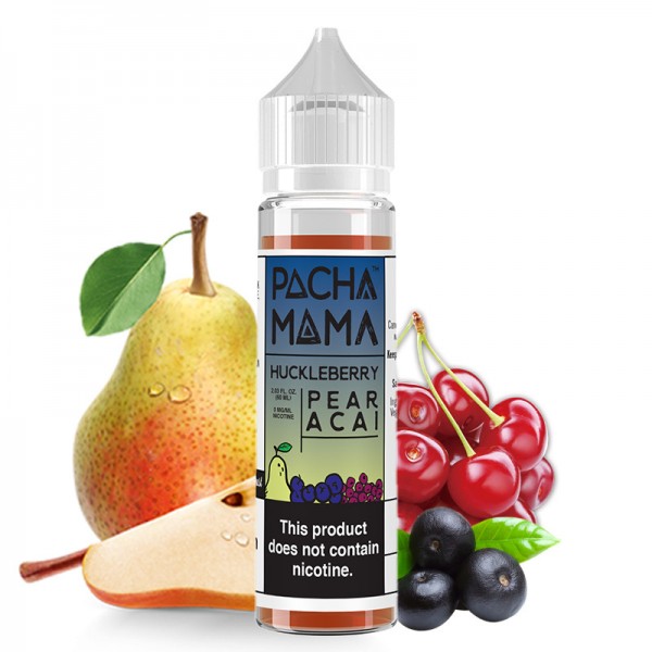 Huckleberry Pear Acai - 50/60ml Shortfill - PACHA MAMA von Charlie's Chalk Dust - Liquid