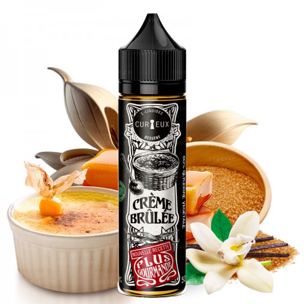 Crème Brûlée - 50/60ml Shortfill - Dessert von Curieux - Liquid