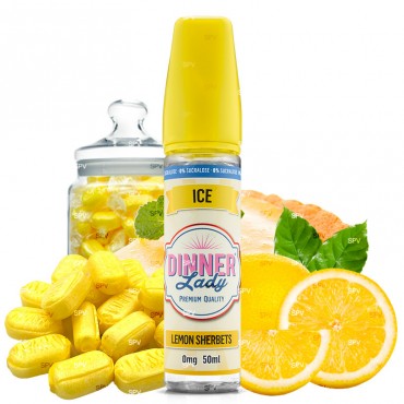 Lemon Sherbets - 50/60ml Shortfill - ICE von Dinner Lady - Liquid