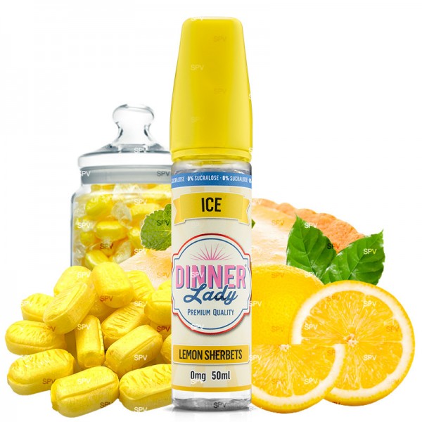 Lemon Sherbets - 50/60ml Shortfill - ICE von Dinner Lady - Liquid