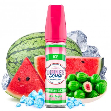 Watermelon Slices - 50/60ml Shortfill - ICE von Dinner Lady - Liquid