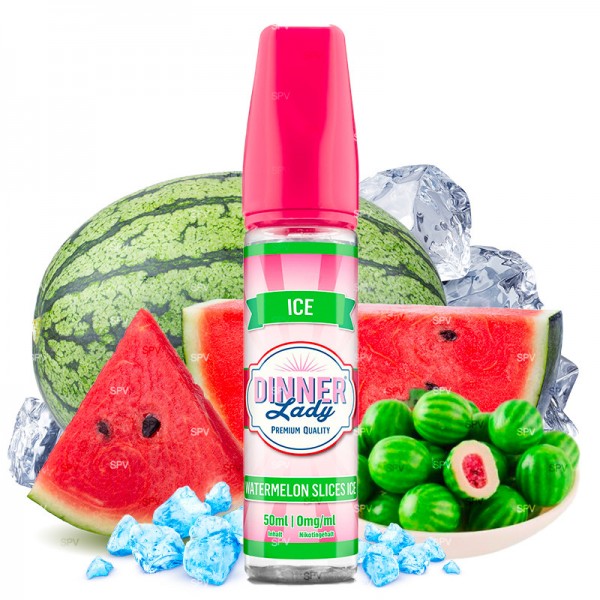 Watermelon Slices - 50/60ml Shortfill - ICE von Dinner Lady - Liquid
