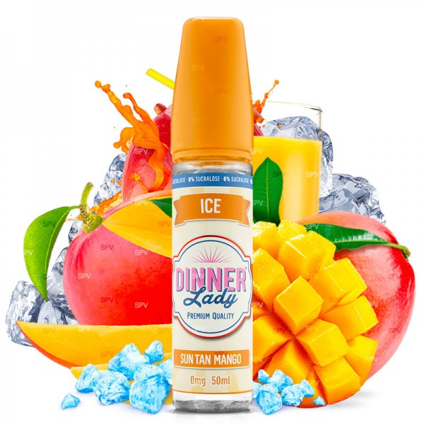 Sun Tan Mango - 50/60ml Shortfill - ICE von Dinner Lady - Liquid
