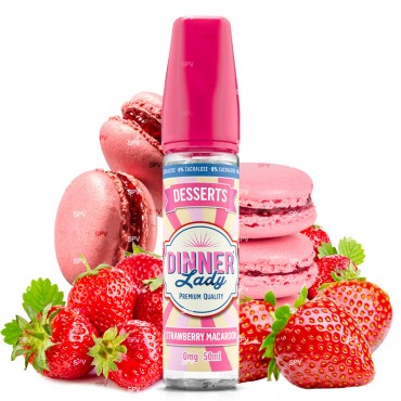 Strawberry Macaroon - 50/60ml Shortfill - Desserts von Dinner Lady - Liquid