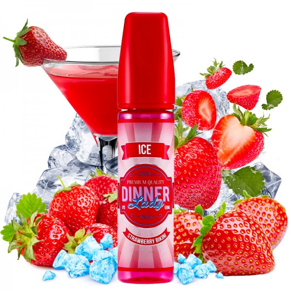 Strawberry Bikini - 50/60ml Shortfill - ICE von Dinner Lady - Liquid