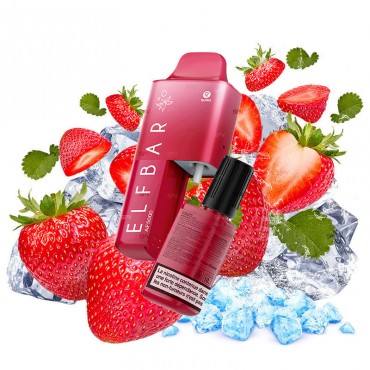 Elfbar - AF5000 - Kit - Strawberry Ice (10ml Nachfüllbehälter/Liquid)