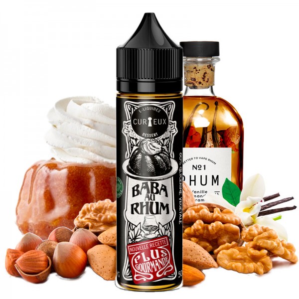 Baba au Rhum - 50/60ml Shortfill - Dessert von Curieux - Liquid