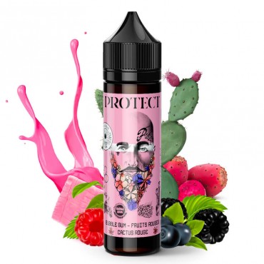 Bubble Gum Fruits Rouges Cactus Rouge - 50/70ml Shortfill - von Protect - Liquid