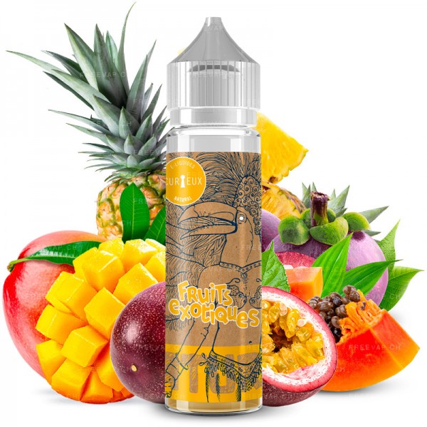Curieux Natural - Fruits Exotiques - 50/60ml Liquid (Shortfill)
