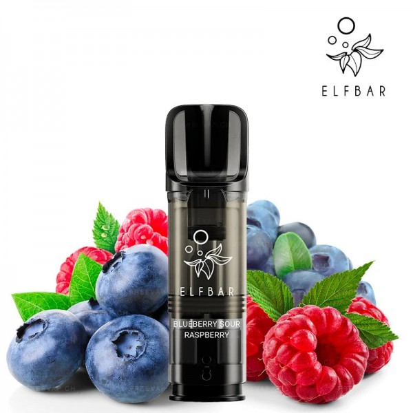ELFA PRO - Kartuschen - Blueberry Sour Raspberry - Elf Bar - (2 Stck.)