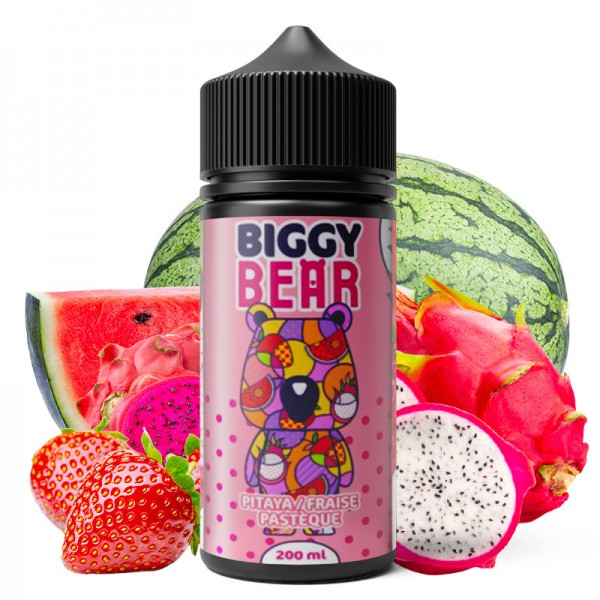 Pitaya Fraise Pastèque - 200ml Liquid - von Biggy Bear