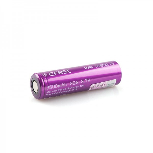 Akku 18650 IMR mit 3500 mAh - 20A - Efest