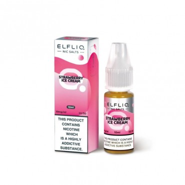 Strawberry Ice Cream - 10ml NikotinSalz - ElfLiq von Elfbar - Liquid