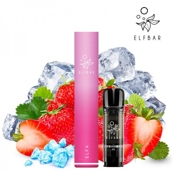 ELFA PRO Pod Kit - Strawberry Ice/Aurora Pink - Elf Bar